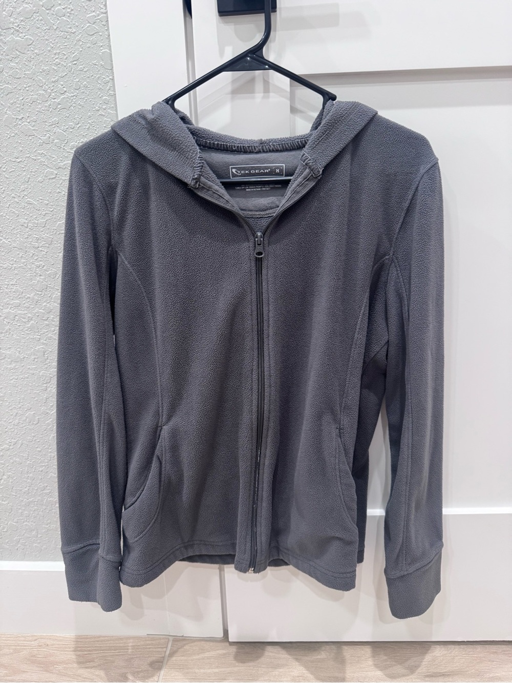 tek gear Gray Full-Zip Fleece Hoodie